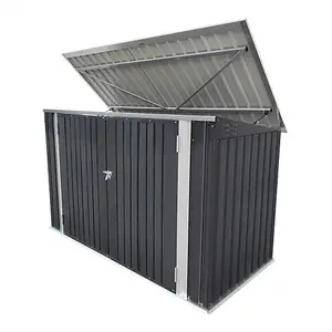 Large Double Door Metal Bin Shed