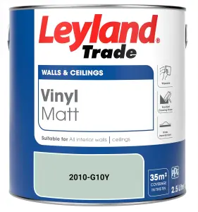 Leyland Trade Vinyl Matt Walls & Ceilings Emulsion Paint (2010-G10Y) 2.5L