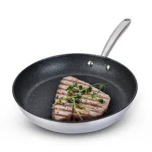 Prestige Scratch Guard Silver Round Stainless Steel Induction Suitable Non-Stick Frying Pan 21cm