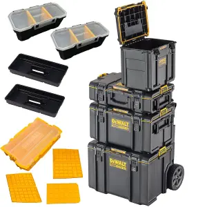 Dewalt Toughsystem 2 4PC Rolling Mobile Tool Storage Box Trolley DS400 + DS166