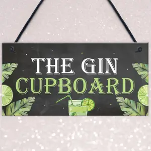 Red Ocean Funny Sign Gin Gifts Man Cave Home Bar Pub Plaque Garden Shed Sign