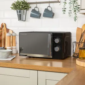 Russell Hobbs Honeycomb Microwave 17 Litre 700W Black Manual RHMM715B