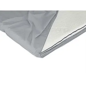 Duvalay Grey Travel Topper Zipped Sheet 66x5cm