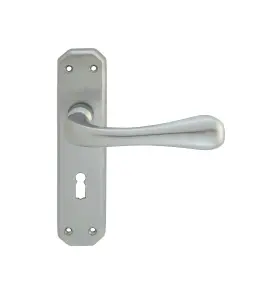 Carlisle Brass Satin Chrome Eden Lever on Lock Backplate (DL410SC)