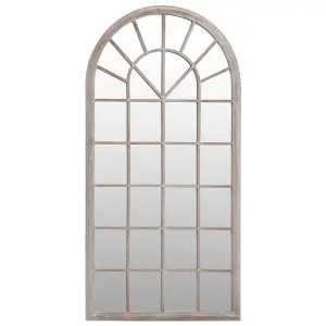 Berkfield Garden Mirror Sand 90x45 cm Iron for Outdoor Use