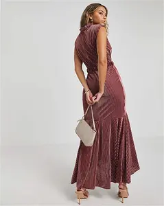 Outlet - Size 24 - Little Mistress Velvet Maxi Dress