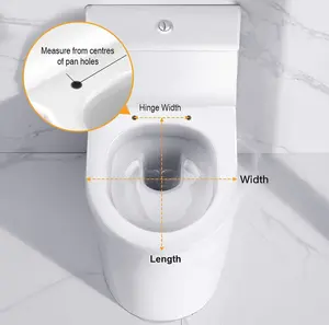 Euroshowers Standard D Shape Soft Close Quick Release Toilet Seat