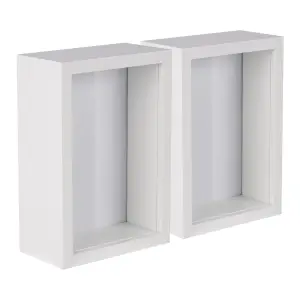 Nicola Spring - 3D Deep Box Photo Frames - 4" x 6" - Pack of 2