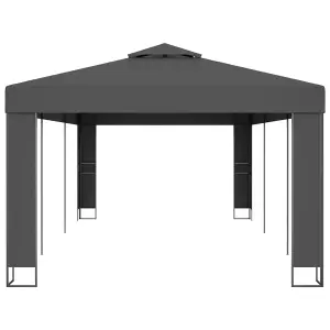 Berkfield Gazebo with Double Roof 3x6 m Anthracite