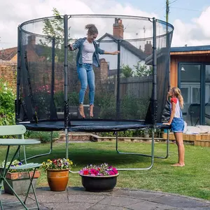 12ft Space Zone II Evolution Trampoline (Telescopic Pack Down Enclosure)