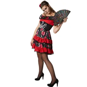 Spooky Senorita - Halloween fancy dress costume for women - black/red M