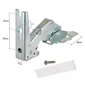 SPARES2GO Integrated Fridge Door Hinges for Hotpoint HUL161I HUT161I HUZ121 HUL162 HUL1611