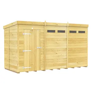 DIY Sheds 12x5 Pent Security Shed - Single Door