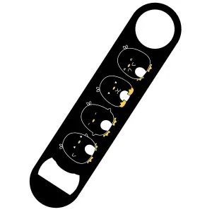 Grindstore Evil Penguin Bottle Opener Black/White/Yellow (One Size)