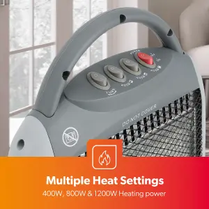 Geepas Electric Halogen Heater 3 Bar Settings