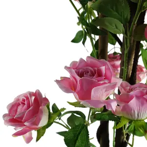 150cm Artificial Pink Rose Tree