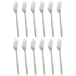 Economy Stainless Steel Dinner Forks - 19.5cm - Pack of 12