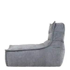 icon Otto Charcoal Grey Corduroy Lounger Set of 4 Bean Bag Chair