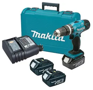 Makita DHP453SFE3 18v LXT Lithium Ion Combi Hammer Drill Driver + 3 x 3.0Ah Batt