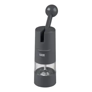 Kuhn Rikon Ratchet Grinder for Salt, Pepper and Spices - Grey