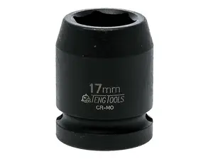 Teng Impact Socket Hexagon 6-Point 1/2in Drive 17mm