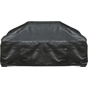 Durable Outdoor Fire Pit Cover for ys12103 - Black PVC Waterproof Protection