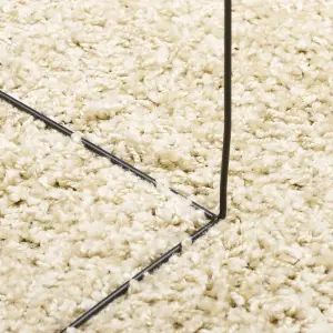 Shaggy Rug PAMPLONA High Pile Modern Gold 120x170 cm