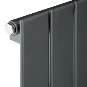 Ximax Vertirad HW6001195A Anthracite Gas Horizontal Designer panel 2809BTU Radiator, (W)1195mm x (H)600mm