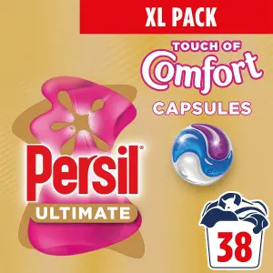 Persil XL Ultimate Washing Capsules Touch of Comfort Stain Removal 38W, 4 Pack