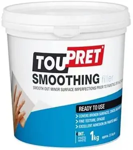 Toupret Fine Finish Ready Mixed Finishing Plaster 1000G Tub