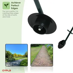 Oypla Rolling Garden Lawn Border Edger Grass Cutter Trimmer