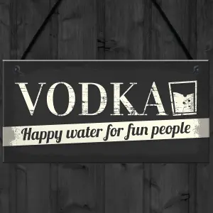 Red Ocean Vodka Novelty Sign Funny Friendship Man Cave Bar Pub Hanging Plaque Gift For Men