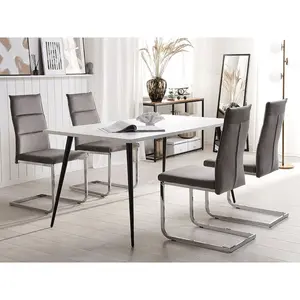 Bruno Upholstered Dining Chair Grey