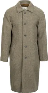 House Of Bruar Men's Raglan Sleeve British Tweed Coat