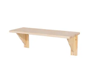 1185mm shelf kit, solid pine wood, natural sanded