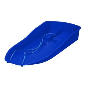 simpa Blue Plastic Snow Bullet Speedstar Snow Sledge Toboggan - Set of 2