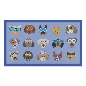 Dogs with Glasses Doormat (70 x 40cm)