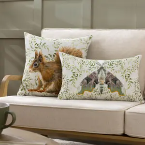 Evans Lichfield Shugborough Squirrel Traditional Feather Rich Cushion