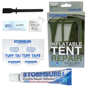 Stormsure Inflatable Tent Repair Kit - Essential for Owners of Inflatable Tents: Seals Punctures, Fixes Tears, Extends Life