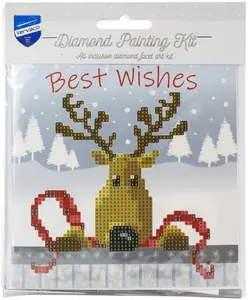 G/CARD REINDEER - Diamond Painting: Greeting Card Kit: Reindeer - Vervaco