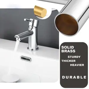 BATHWEST Cloakroom Mono Sink Basin Mixer Tap Bathroom Taps Chrome Faucet