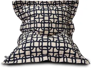 rucomfy Snug Geometric Square Large Squashy Squarbie Beanbag