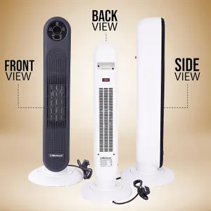 BELACO PTC TOWER HEATER WITH REMOTE - 12H TIMER