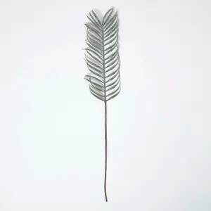 Homescapes Glitter Palm Leaf Single Stem