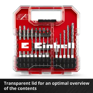 Einhell Universal Drill Driver Bit Set 40 Pieces With L-CASE Box KWB Accessory