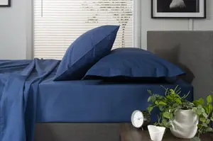 The Lyndon Company 200 Thread Count Cotton Duvet Set Blue