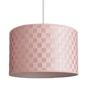 Inlight Juno Pink Woven Lamp shade (D)35cm