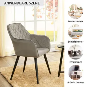 Valera Dining Room Chair Grey/Brown/Blue