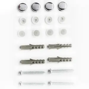 PZ Pan head Chrome Effect 20 piece Fixing Kit Mirror screw (Dia)3.5mm