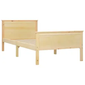 Berkfield Bed Frame Solid Wood Pine 90x200 cm